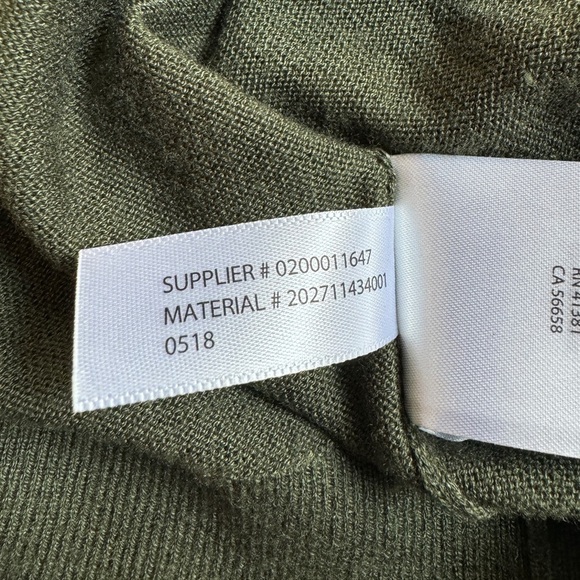 Lauren Ralph Lauren Ruffled Silk-Blend Sweater Admiral Green Women’s 1X - Picture 11 of 13